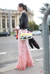 Стиль уличных красавиц на Парижской Неделе Моды Haute Couture Fall 2014