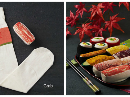 Еда и мода: носки в виде суши