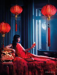 Роковая Ума Турман для календаря Campari на 2014 год