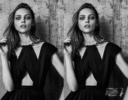 Модель Саша Пивоварова снялась для лукбука SAINT LAURENT