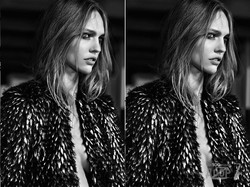 Модель Саша Пивоварова снялась для лукбука SAINT LAURENT