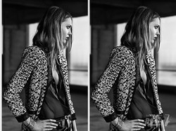 Модель Саша Пивоварова снялась для лукбука SAINT LAURENT