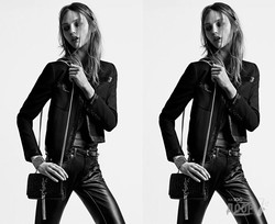 Модель Саша Пивоварова снялась для лукбука SAINT LAURENT