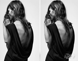 Модель Саша Пивоварова снялась для лукбука SAINT LAURENT