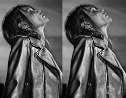 Модель Саша Пивоварова снялась для лукбука SAINT LAURENT