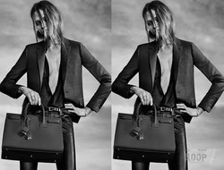 Модель Саша Пивоварова снялась для лукбука SAINT LAURENT