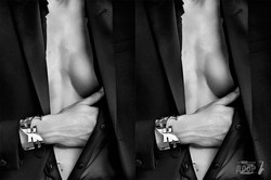 Модель Саша Пивоварова снялась для лукбука SAINT LAURENT